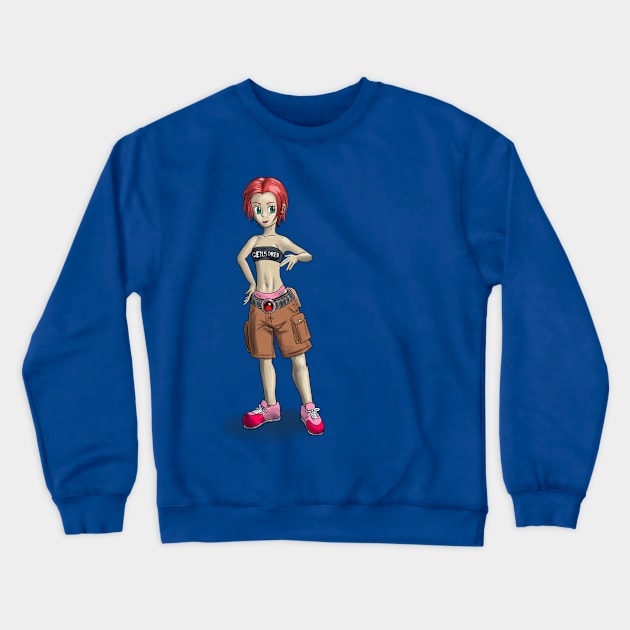 Cargo shorts girl Crewneck Sweatshirt by BlademanUnitPi
